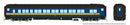 PREORDER Rapido HO 125020 Canadian Car & Foundry Balloon-Top Coach, VIA Rail Canada