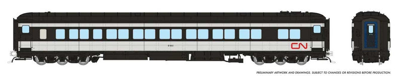 PREORDER Rapido HO 125010 Canadian Car & Foundry Balloon-Top Coach, Canadian National