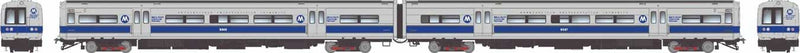 PREORDER Rapido HO 207558 Budd M3A Electric with Headlight 2-Railcar Set, Locomotive Metro-North Commuter Railroad MNCR