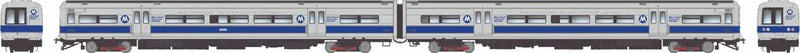 PREORDER Rapido HO 207554 Budd M3A Electric 2-Railcar Set, Locomotive Metro-North Commuter Railroad MNCR