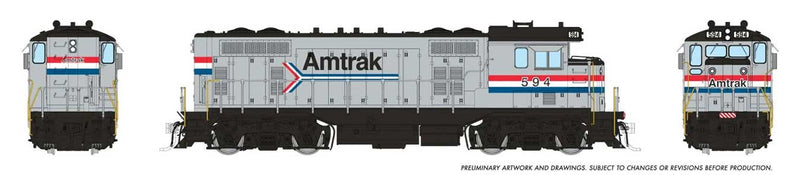 PREORDER Rapido HO 70124 Santa Fe CF7 with Round Cab, Amtrak