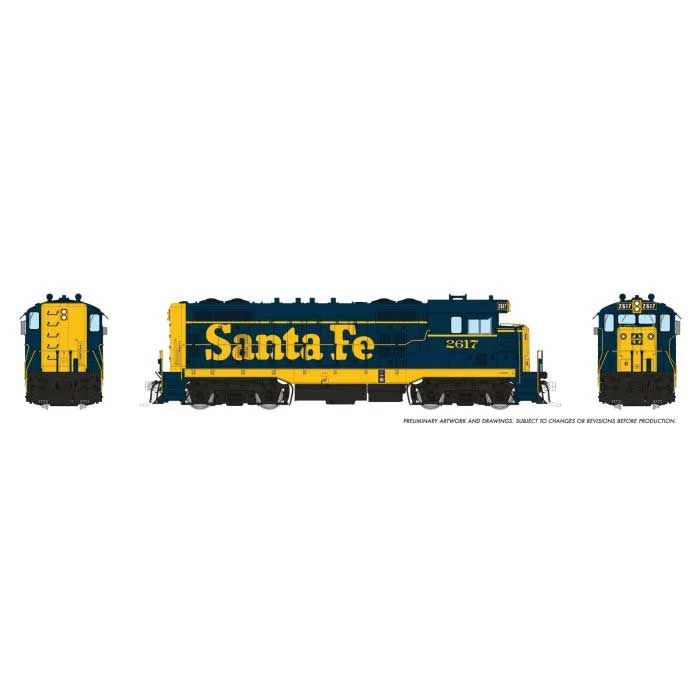 PREORDER Rapido HO 70615 Santa Fe CF7 with Round Cab, Locomotive Santa Fe
