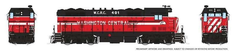 PREORDER Rapido HO 70632 Santa Fe CF7 with Square Cab, Locomotive Washington Central