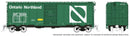 PREORDER Rapido HO 182002A 1937 AAR 40' Boxcar CN Version, Ontario Northland (Progressive Scheme)
