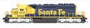 Broadway Limited Imports 9460 N EMD SD40-2 Locomotive, Burlington Northern Santa Fe 1614, ATSF Blue/Yellow w/ Patch, (Paragon4 Sound and DCC)