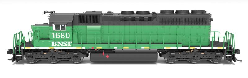 BLI 9483 EMD SD40-2, BNSF 1686, BN Black/Green/White w/ Patch, No-Sound / DCC-Ready, N