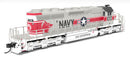 Broadway Limited Imports 9494 N EMD SD40-2 Locomotive, US Navy Fantasy Scheme, (DCC Ready)