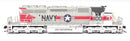 Broadway Limited Imports 9474 N EMD SD40-2 Locomotive, US Navy Fantasy Scheme, (Paragon4 Sound and DCC)