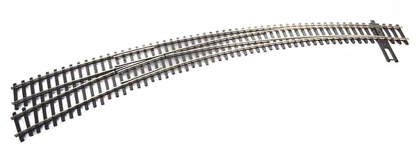 Walthers Track HO 948-83061 Code 83 Curved Turnout, 20/24" Radii, Left Hand