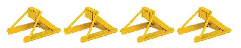 Walthers Track HO 948-83108 Track Bumpers, Yellow (4)
