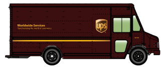 Walthers SceneMaster HO 949-12100 Morgan Olson Route Star Delivery Van, UPS Package Car