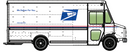 Walthers SceneMaster HO 949-12102 Morgan Olson Route Star Delivery Van, USPS