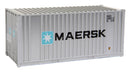 Walthers SceneMaster HO 949-8001 20' Ribbed-Side Container, Maersk