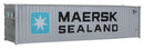 Walthers SceneMaster HO 949-8255 40' Hi-Cube Corrugated Container, Maersk-Sealand