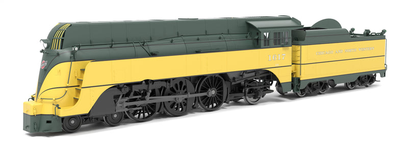 PREORDER (Brass Hybrid) Broadway Limited Imports HO 9540 4-6-2 Class ES Steam Locomotive, Chicago & North Western (Yellow Jacket-1942)