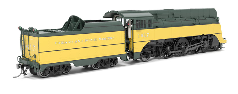 PREORDER (Brass Hybrid) Broadway Limited Imports HO 9540 4-6-2 Class ES Steam Locomotive, Chicago & North Western (Yellow Jacket-1942)