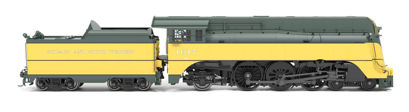 PREORDER (Brass Hybrid) Broadway Limited Imports HO 9540 4-6-2 Class ES Steam Locomotive, Chicago & North Western (Yellow Jacket-1942)