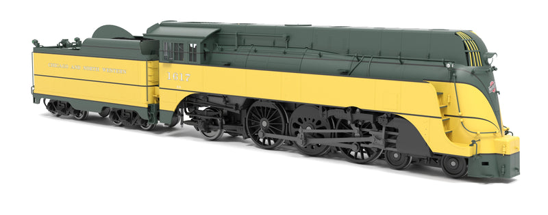 PREORDER (Brass Hybrid) Broadway Limited Imports HO 9540 4-6-2 Class ES Steam Locomotive, Chicago & North Western (Yellow Jacket-1942)