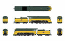 PREORDER (Brass Hybrid) Broadway Limited Imports HO 9546 4-6-2 Class ES Steam Locomotive, Chicago & North Western (Yellow Jacket-1944)
