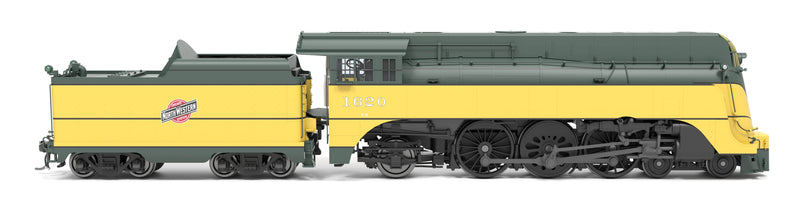 PREORDER (Brass Hybrid) Broadway Limited Imports HO 9547 4-6-2 Class ES Steam Locomotive, Chicago & North Western (Yellow Jacket-1944)