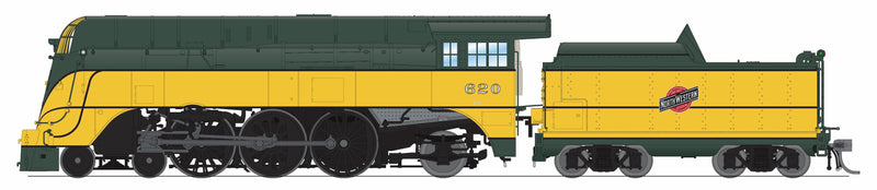 PREORDER (Brass Hybrid) Broadway Limited Imports HO 9551 4-6-2 Class ES Steam Locomotive, Chicago & North Western (Yellow Jacket-1952)