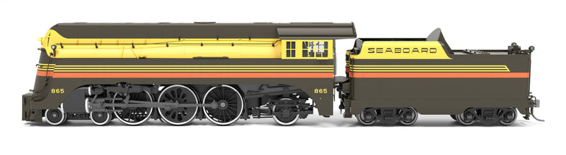 PREORDER (Brass Hybrid) Broadway Limited Imports HO 9553 4-6-2 Class ES Steam Locomotive, Seaboard (Silver Meteor Fantasy Paint Scheme)