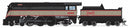 PREORDER (Brass Hybrid) Broadway Limited Imports HO 9555 4-6-2 Class ES Steam Locomotive, Chicago & Eastern Illinois (Dixie Flagler Fantasy Paint Scheme)