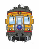 PREORDER Broadway Limited Imports HO 9593 Business Car, Union Pacific Lone Star Blue "150 Years"