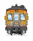 PREORDER Broadway Limited Imports HO 9594 Business Car, Union Pacific Lincoln Yellow "Building America"
