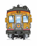 Broadway Limited Imports HO 9594 Business Car, Union Pacific Lincoln Yellow "Building America"