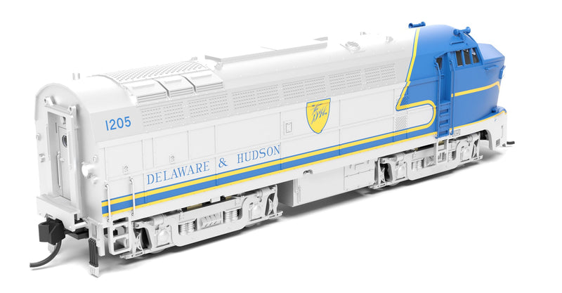 PREORDER Broadway Limited Imports N 9640 Sharknose RF-16 A 1216, Blue Warbonnet, Delaware & Hudson (DCC and Paragon4 Sound)