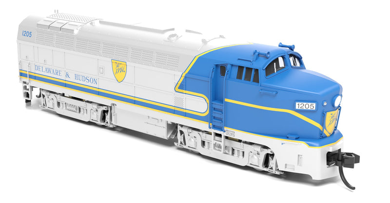 PREORDER Broadway Limited Imports N 9641 Sharknose RF-16 A 1205, Blue Warbonnet, Delaware & Hudson (DCC Ready)