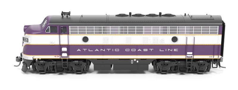 PREORDER Broadway Limited Imports 9652 HO EMD F3A 344, Purple & Silver, Paragon4 (DCC and Sound), Atlantic Coast Line | 263.99