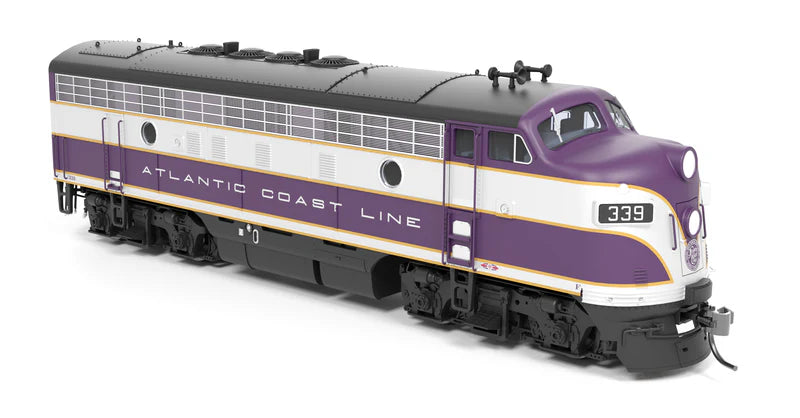 PREORDER Broadway Limited Imports 9652 HO EMD F3A 344, Purple & Silver, Paragon4 (DCC and Sound), Atlantic Coast Line | 263.99