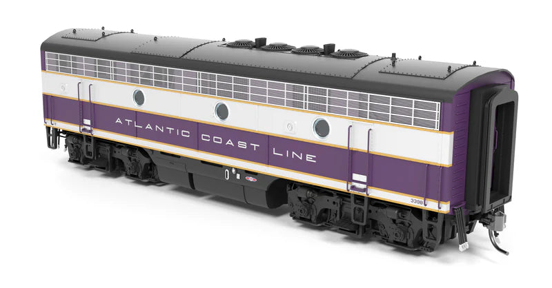 PREORDER Broadway Limited Imports 9650 HO EMD F3 A/B 339/339B, Purple & Silver, A-unit Paragon4 (DCC and Sound), Unpowered B, Atlantic Coast Line | 343.99