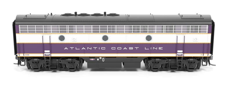 PREORDER Broadway Limited Imports 9650 HO EMD F3 A/B 339/339B, Purple & Silver, A-unit Paragon4 (DCC and Sound), Unpowered B, Atlantic Coast Line | 343.99
