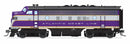 PREORDER Broadway Limited Imports 9652 HO EMD F3A 344, Purple & Silver, Paragon4 (DCC and Sound), Atlantic Coast Line