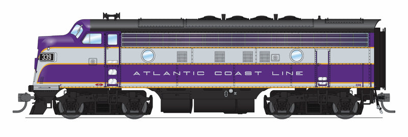 PREORDER Broadway Limited Imports 9652 HO EMD F3A 344, Purple & Silver, Paragon4 (DCC and Sound), Atlantic Coast Line | 263.99