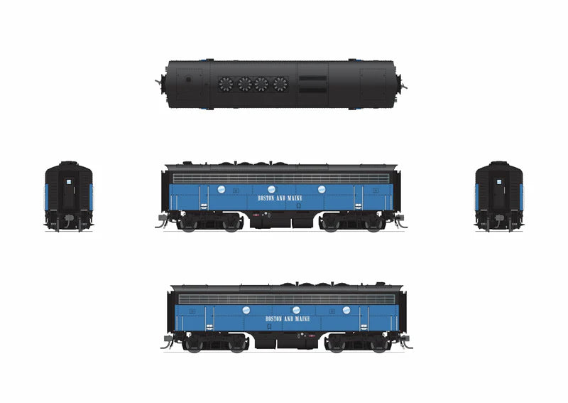 PREORDER Broadway Limited Imports 9657 HO EMD F3B 4228B, Blue McGinnis, Paragon4 (DCC and Sound), Boston & Maine | 247.99