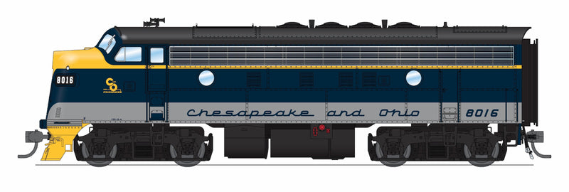 PREORDER Broadway Limited Imports 9660 HO EMD F3A 8016, Restored Blue/Gray/Yellow for SBVR, Paragon4 (DCC and Sound), Chesapeake & Ohio | 263.99