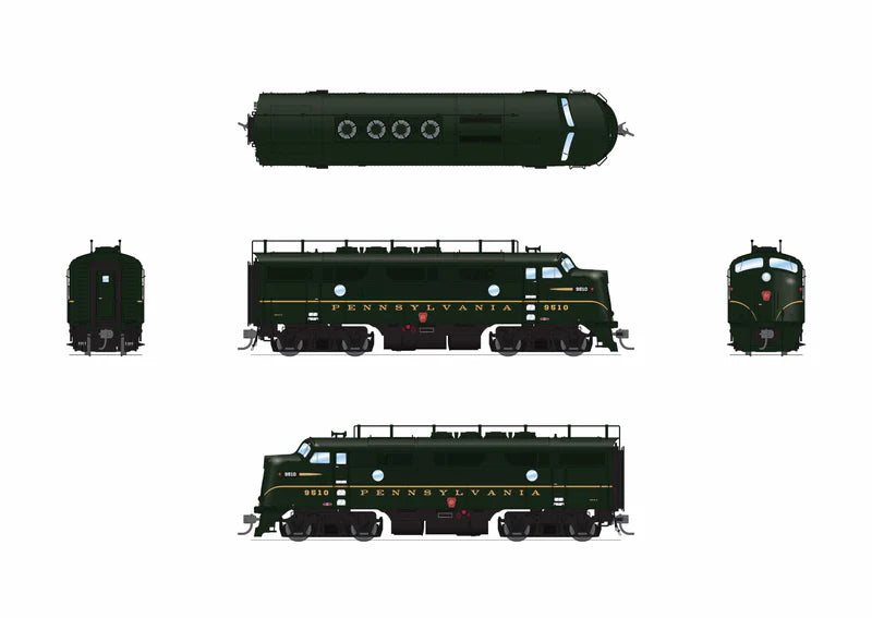 PREORDER Broadway Limited Imports 9676 HO EMD F3A 9517A, DGLE Single Stripe, (DCC Ready), Pennsylvania | 183.99