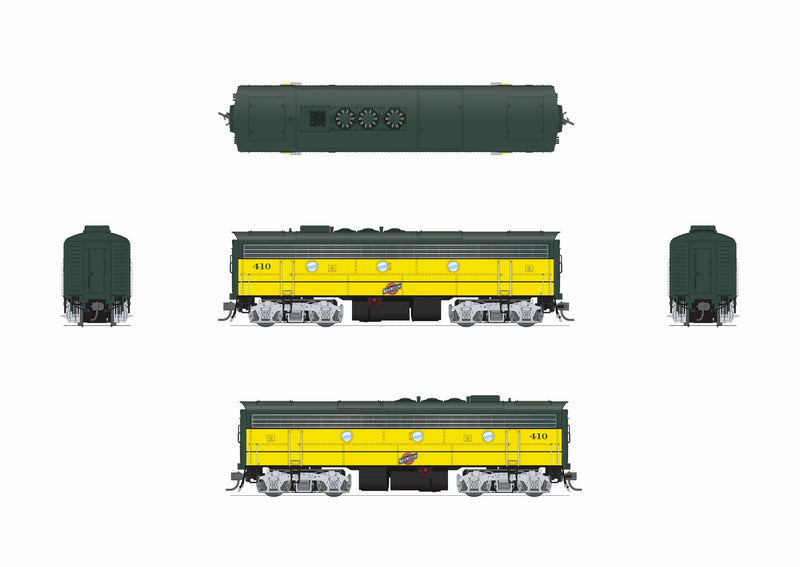 PREORDER Broadway Limited Imports HO 9694 EMD F7 A/B Diesel Locomotive, Chicago & North Western Executive Scheme