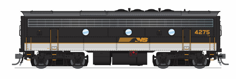 PREORDER Broadway Limited Imports HO 9703 EMD F7B Diesel Locomotive, Norfolk Southern Tuxedo Scheme