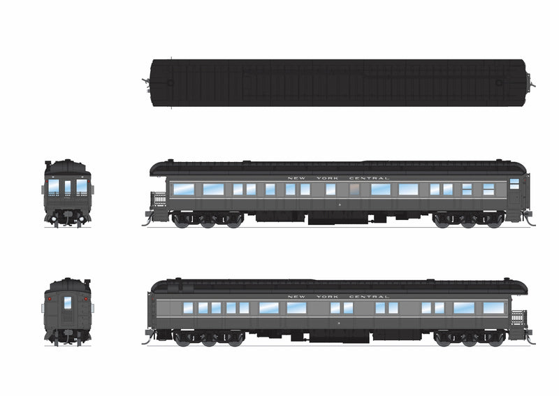 PREORDER Broadway Limited Imports HO 9715 Heavyweight 5-Car Passenger Set, New York Central