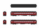 Broadway Limited Imports HO 9716 Heavyweight 5-Car Passenger Set, Reading Blue Mountain & Northern