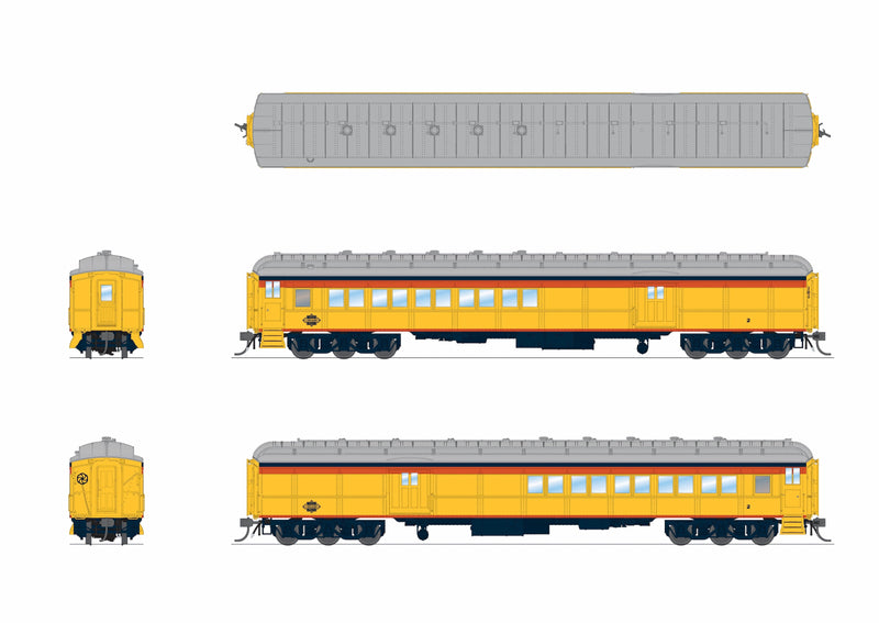 PREORDER Broadway Limited Imports HO 9742 Baggage-Combine Car, Chessie System
