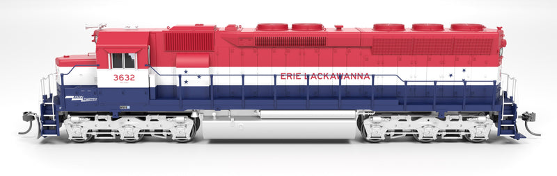 Broadway Limited Imports HO 9801 EMD SD45 Diesel Locomotive, Erie Lackawanna
