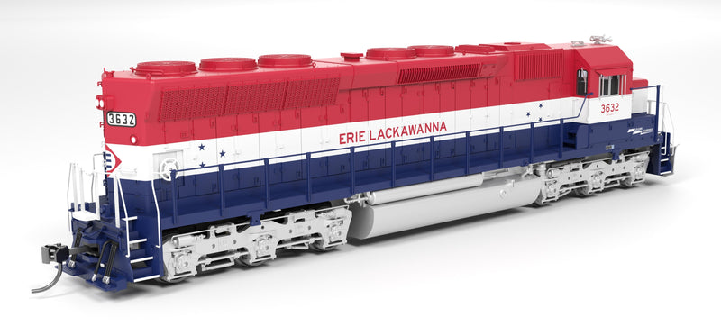 Broadway Limited Imports HO 9801 EMD SD45 Diesel Locomotive, Erie Lackawanna