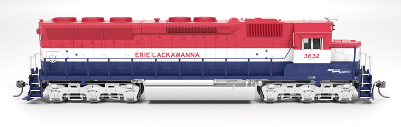 Broadway Limited Imports HO 9801 EMD SD45 Diesel Locomotive, Erie Lackawanna