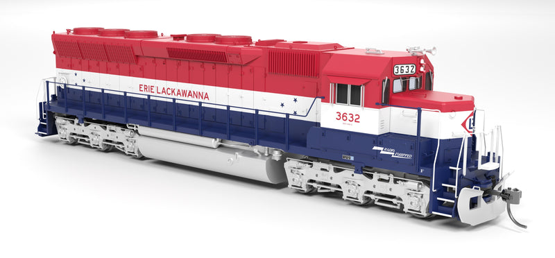Broadway Limited Imports HO 9801 EMD SD45 Diesel Locomotive, Erie Lackawanna